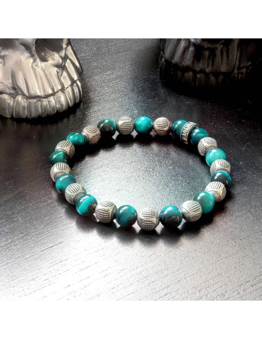 Bijoux Femme Oeil De Tigre Bleu Pour Anniversaire Homme Garauloup Bracelet Pierre Naturelle Fetes Des Meres Peres Bracelets Femme